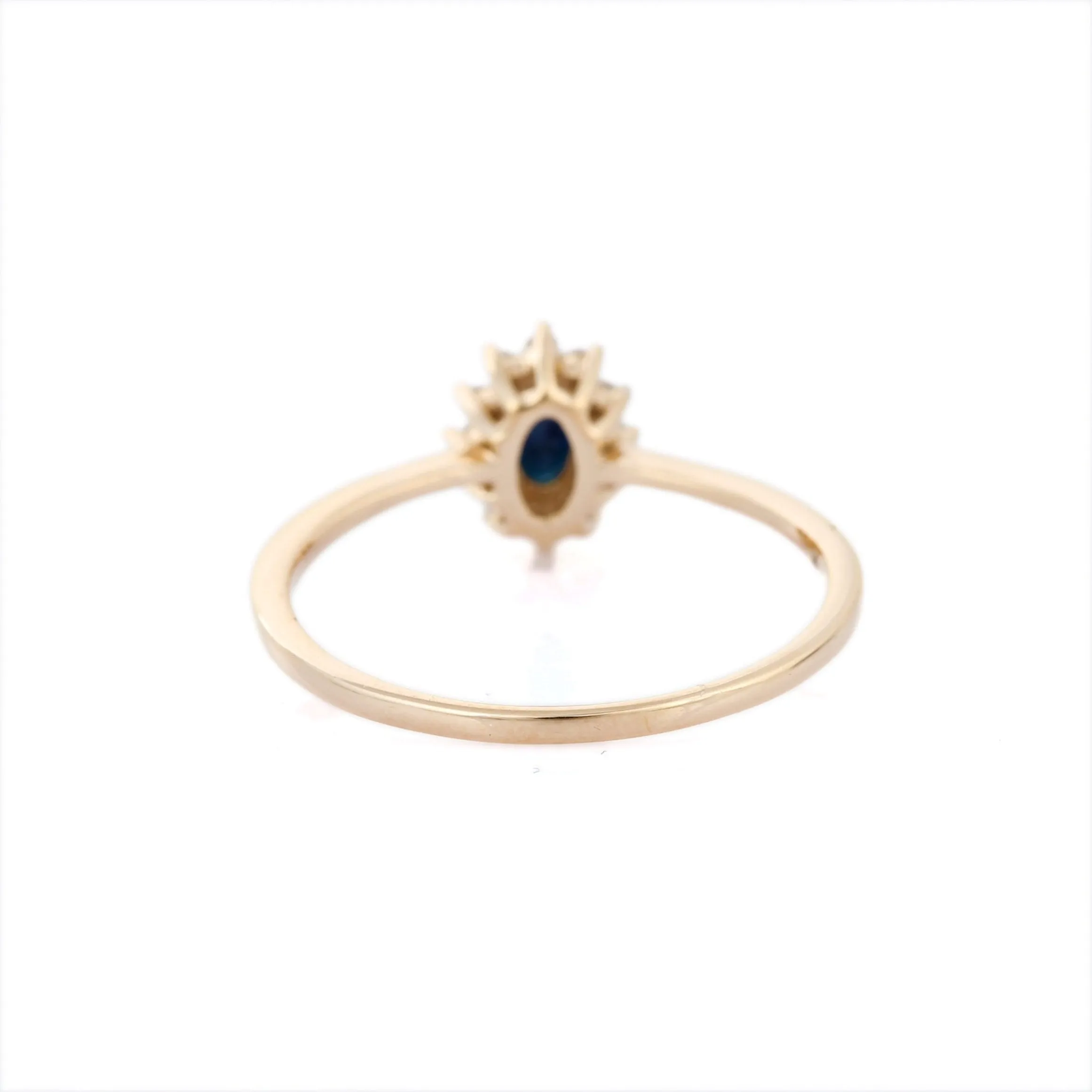 14K Yellow Gold Sapphire Ring