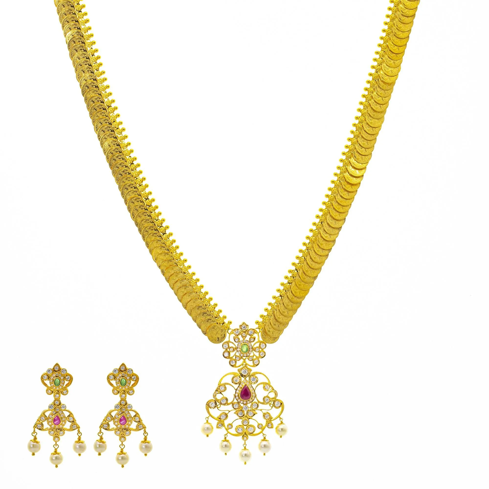 22K Gold Priscilla Kasu Set