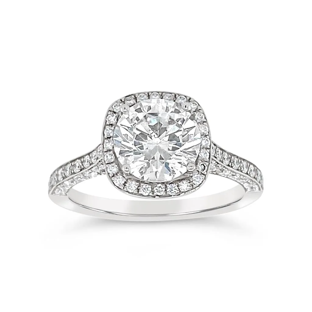 A. Jaffe Diamond Engagement Ring Mounting (0.62 ct. tw.)