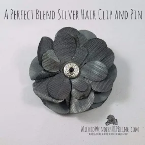 A Perfect Blend Silver Hair Clip and Pin