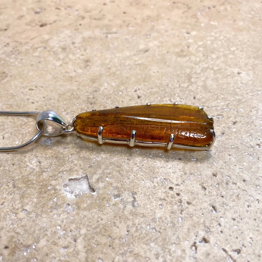 Amber Pendant - Raw