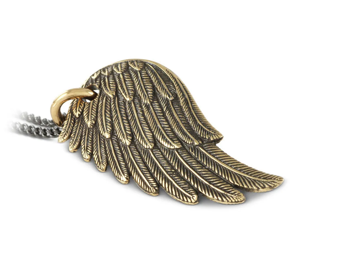 Angel Wing Necklace - Bronze