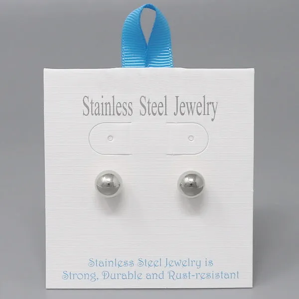 Ball Stainless Steel Stud Earrings