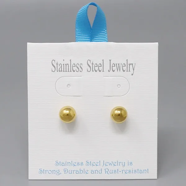 Ball Stainless Steel Stud Earrings