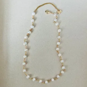 Baroque Pearl Choker Necklace GHW