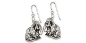 Basset Hound Earrings Jewelry Sterling Silver Handmade Dog Earrings BAS5-E