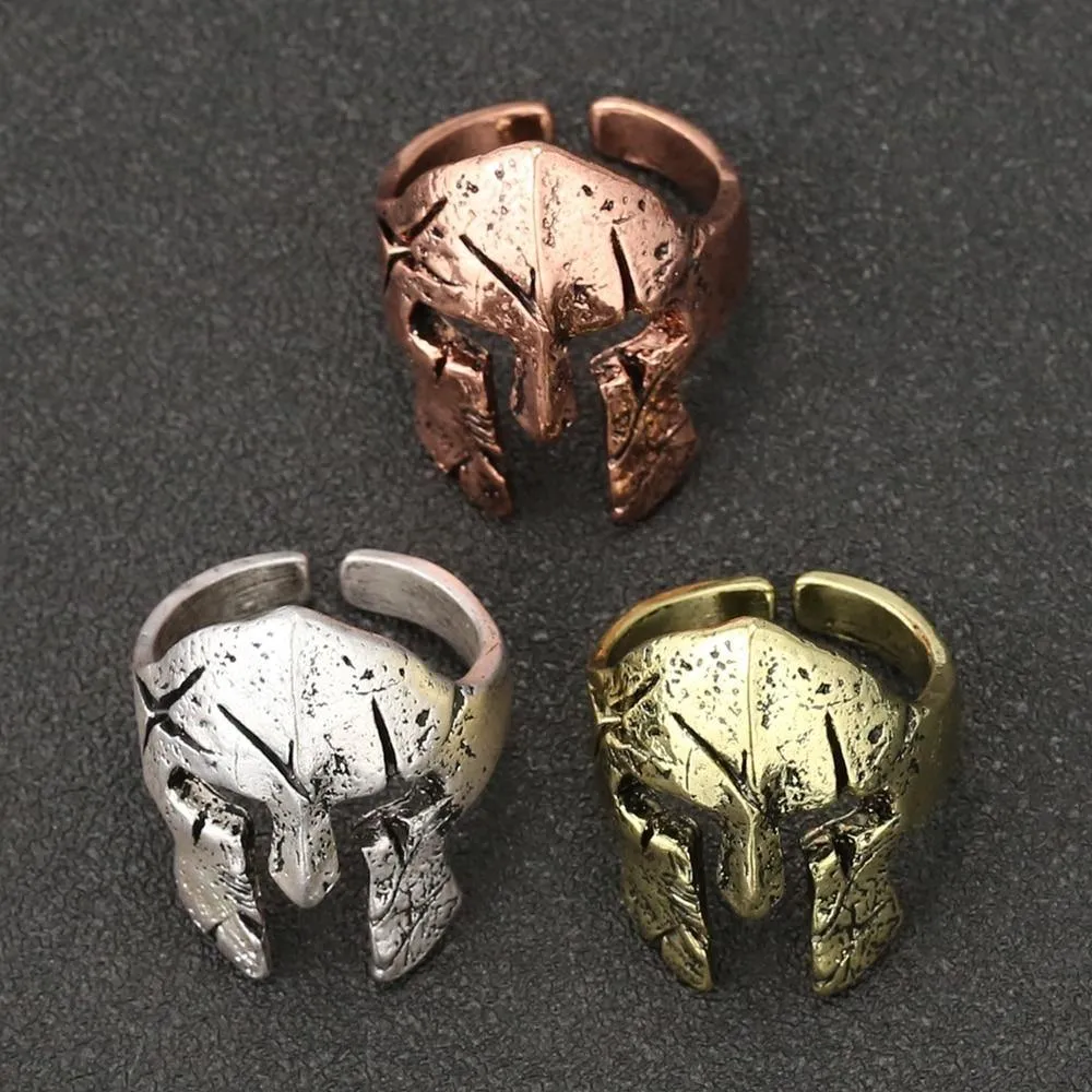 Battle-Worn Spartan Helmet Ring