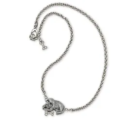 Bichon Frise Ankle Bracelet Jewelry Sterling Silver Handmade Dog Ankle Bracelet BF13-A