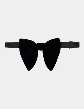 Black Velvet L Bow Tie