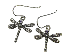 Bluenoemi Israeli Jewelry Dragonfly Earrings for Woman