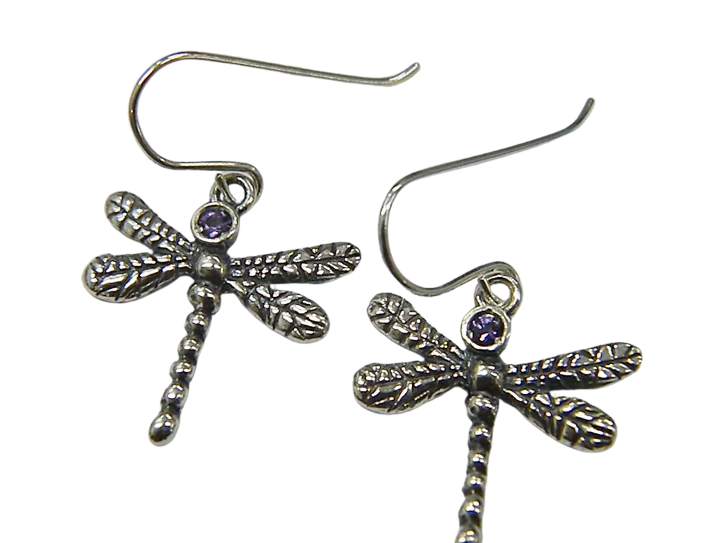 Bluenoemi Israeli Jewelry Dragonfly Earrings for Woman