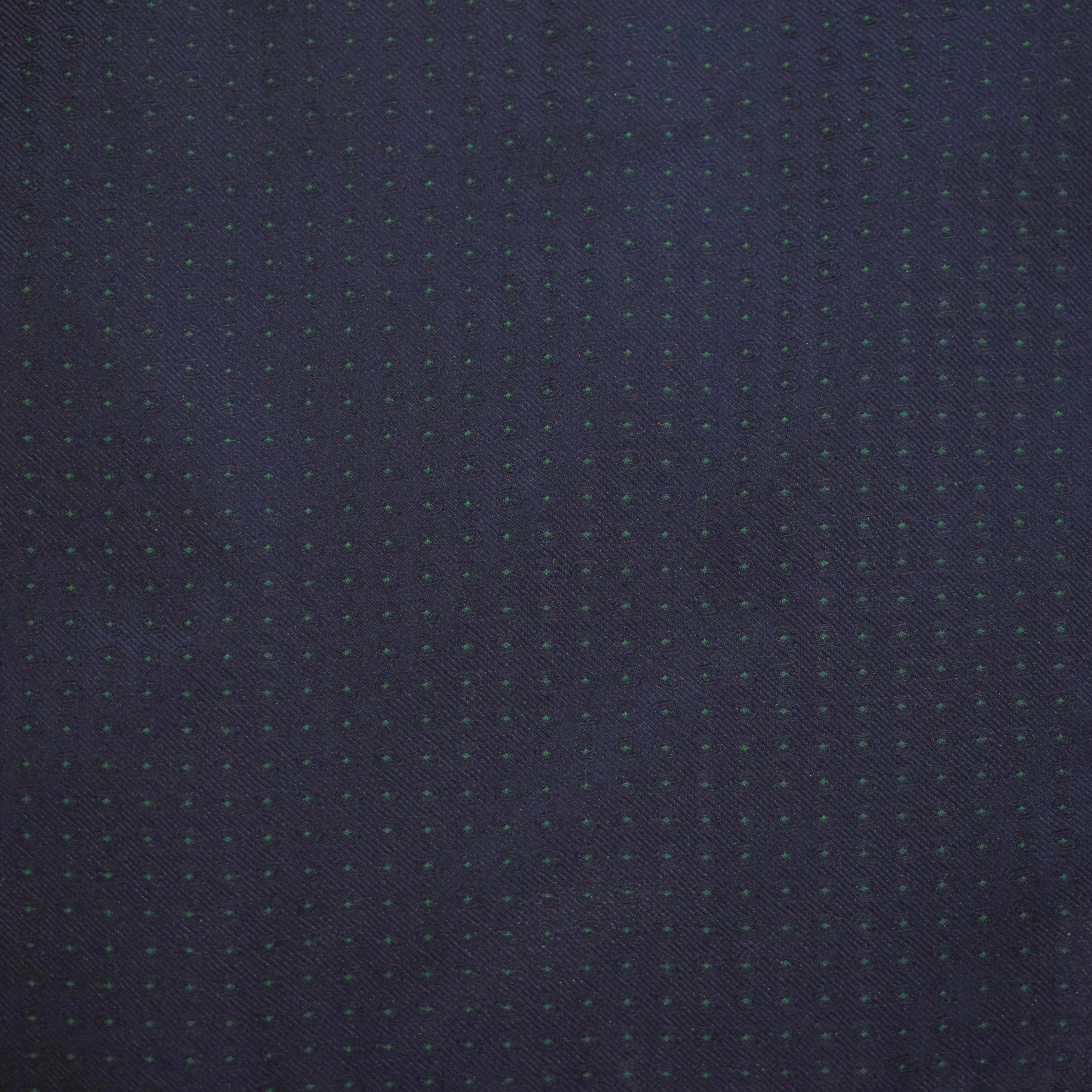 Bow Tie - Navy Green Micro Polkadot