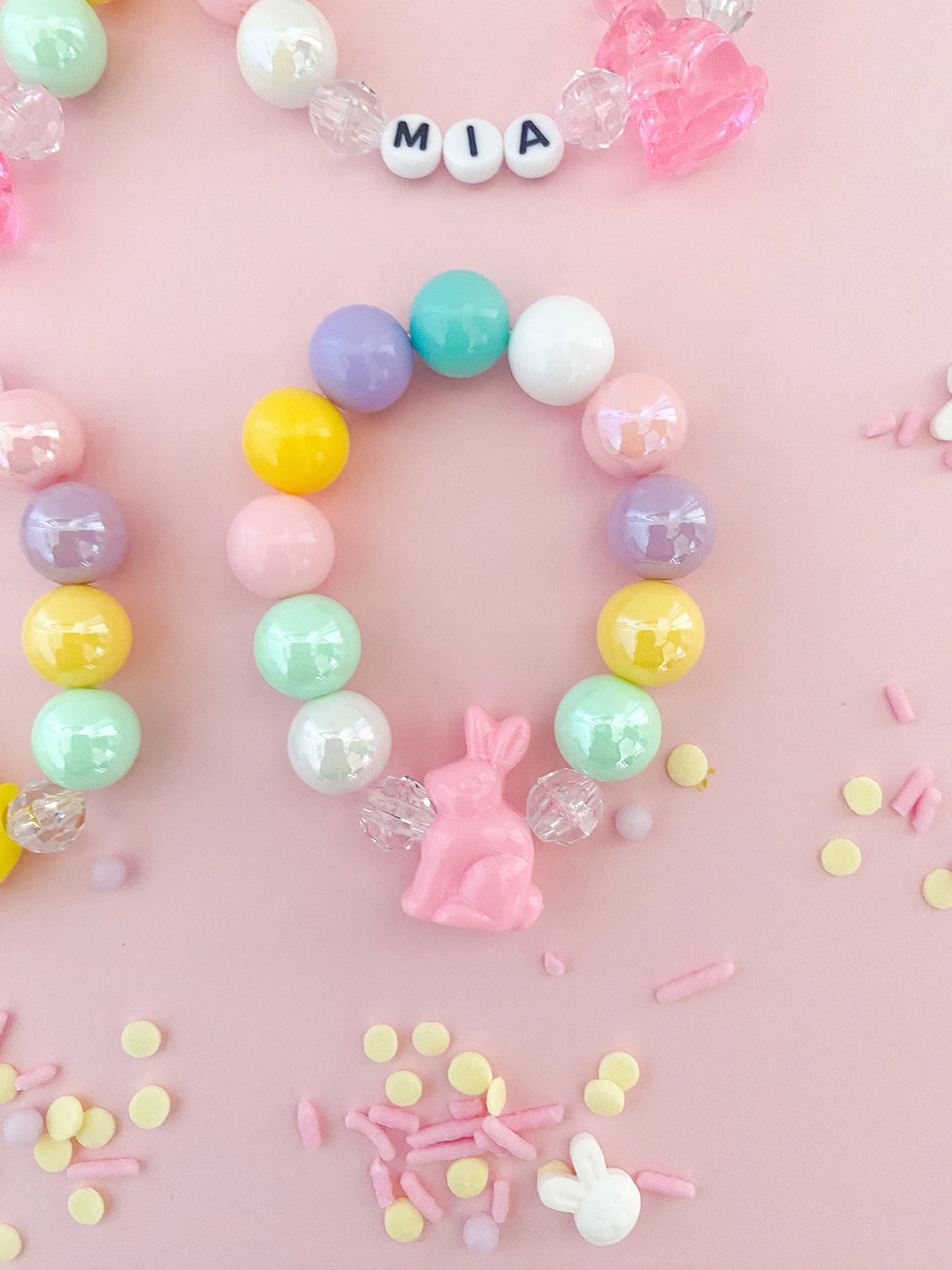 Bunnies and Chicks Bracelet - Customizable