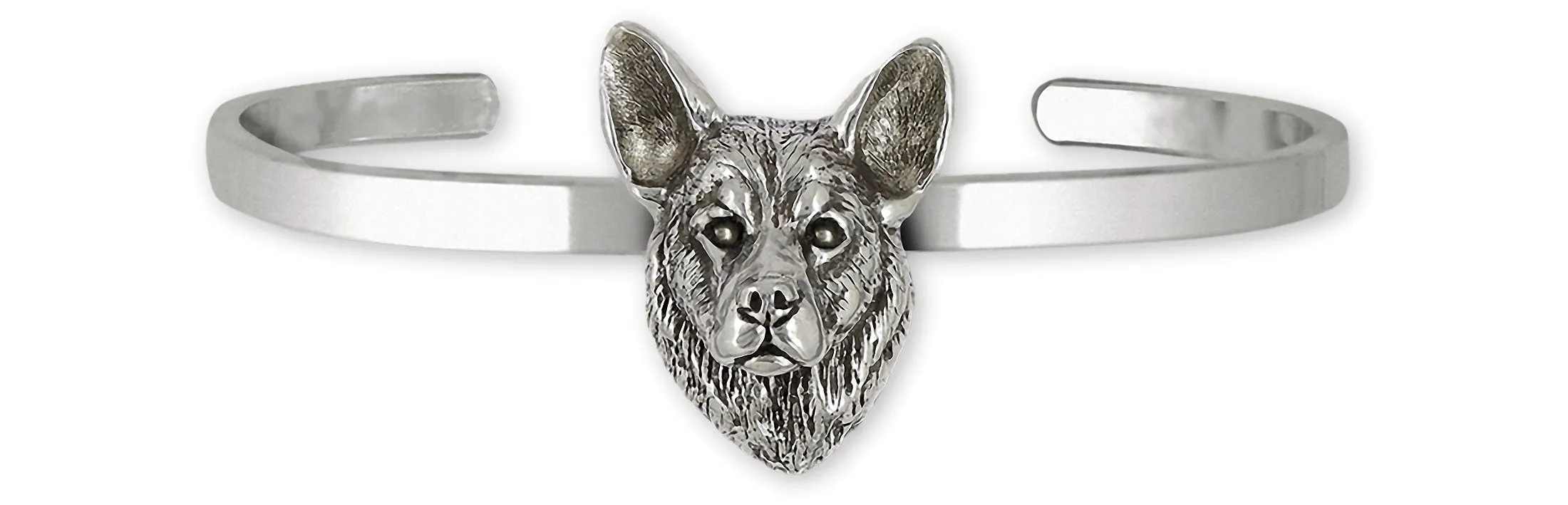 Cattle Dog Bracelet Sterling Silver Handmade Australian Cattle Dog Jewelry  CTD2-CB