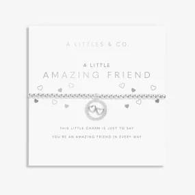 Children's A Little 'Amazing Friend' Bracelet in Silver Plating