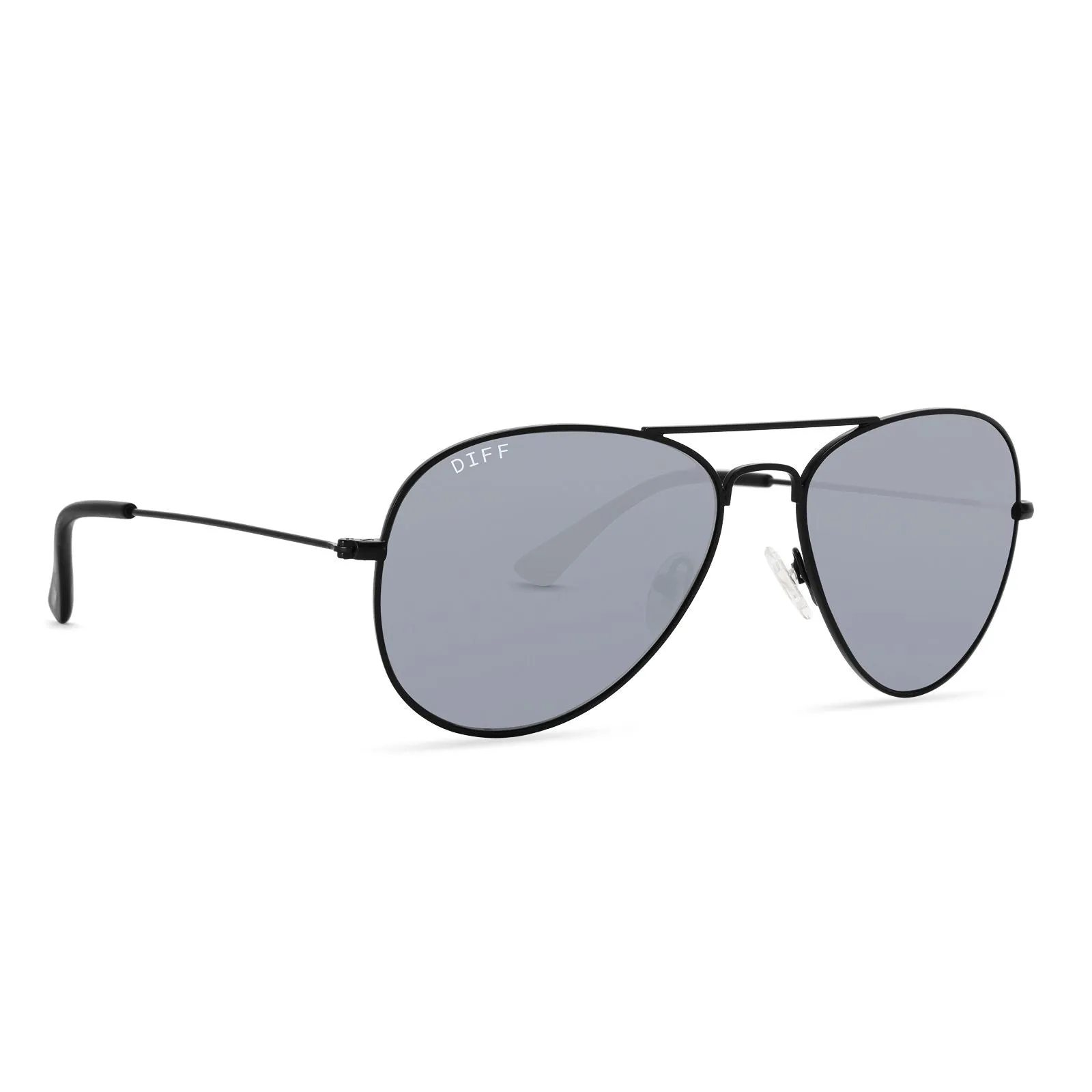 Cruz Matte Black Grey Mirror Sunglasses