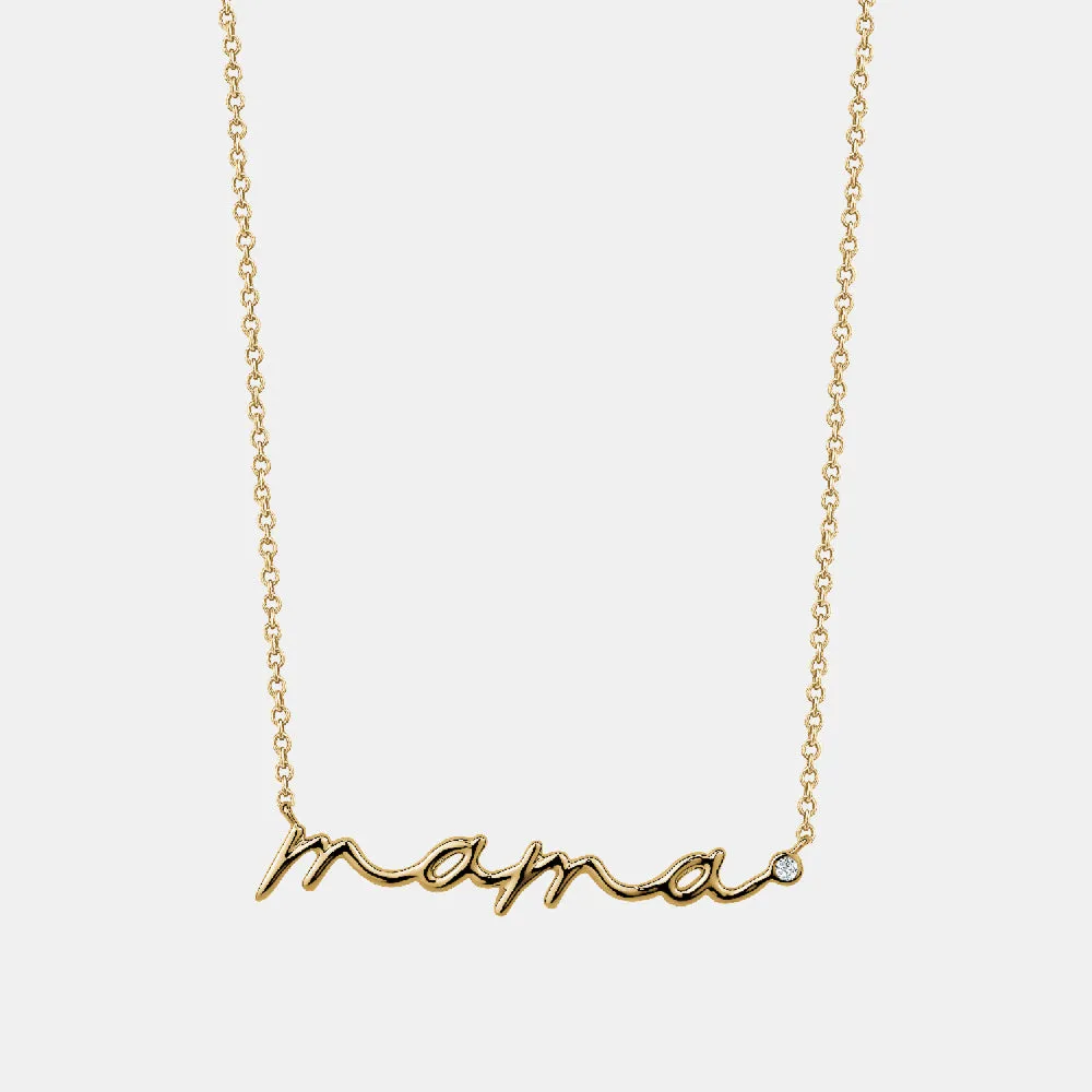 Cursive Mama Necklace