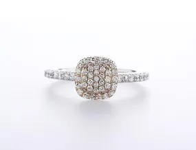 Cushion Pavé Diamond Ring