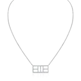 CZ Calling the Lines Pickle Court Necklace medium