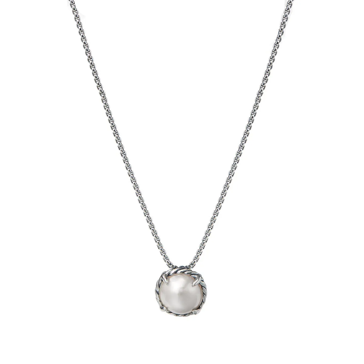 David Yurman Chatelaine Round 8MM Pendant Necklace