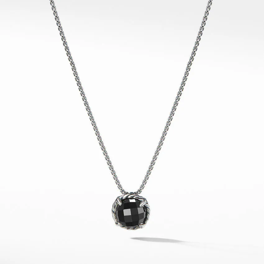 David Yurman Chatelaine Round 8MM Pendant Necklace