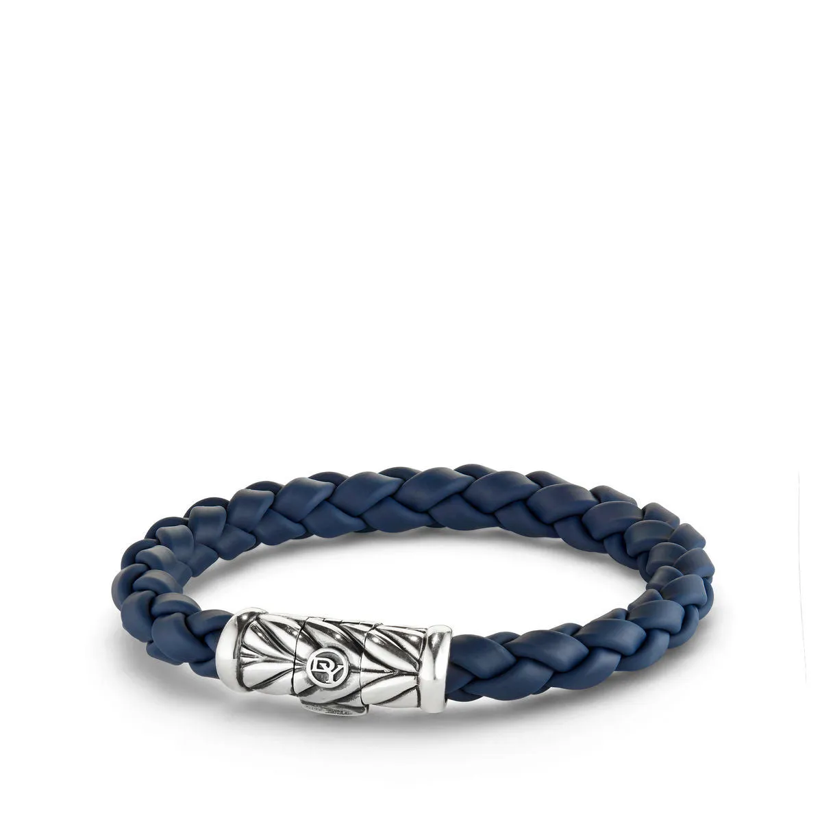 David Yurman Chevron Rubber Weave Bracelet in Blue