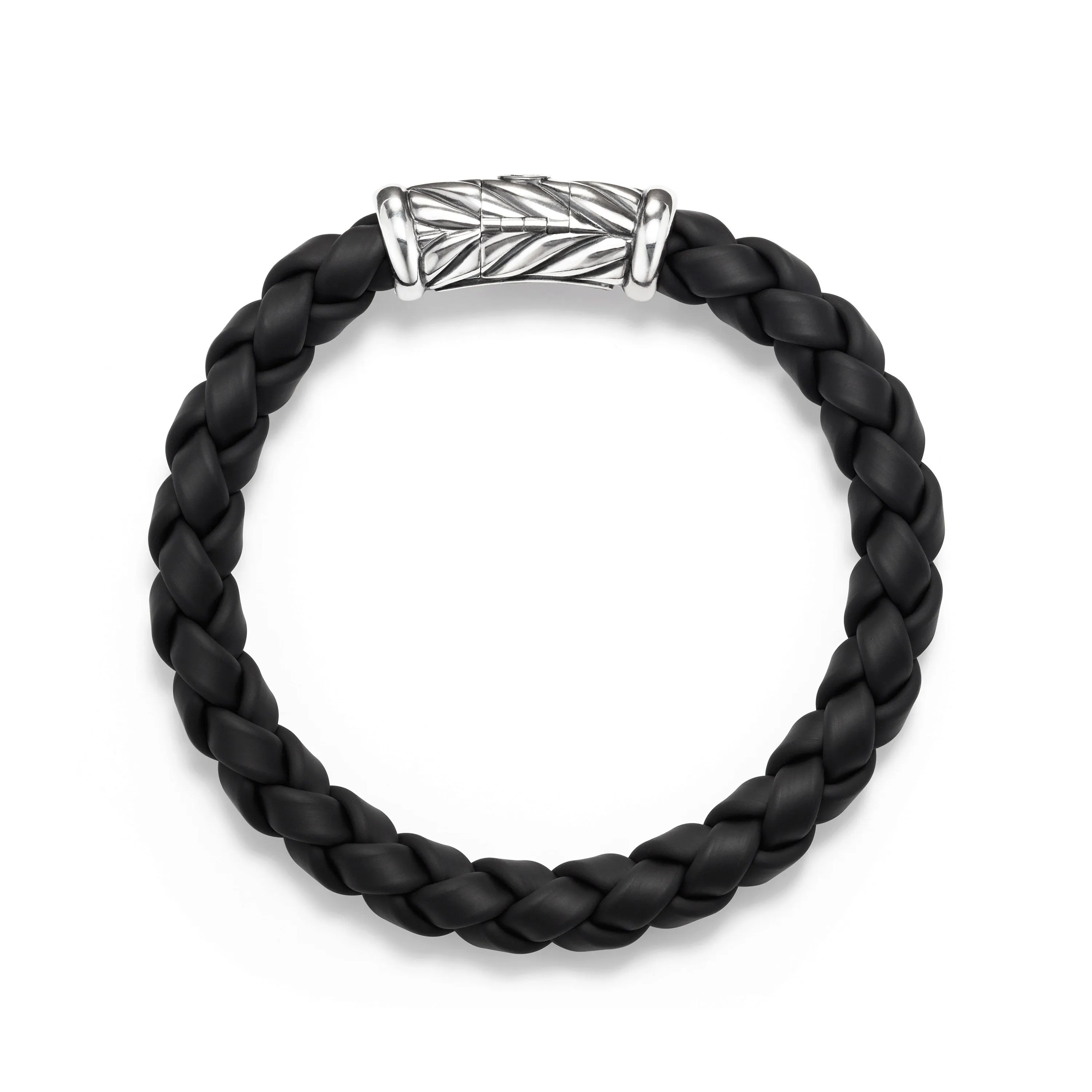 David Yurman Men's Chevron Bracelet in Black 8mm