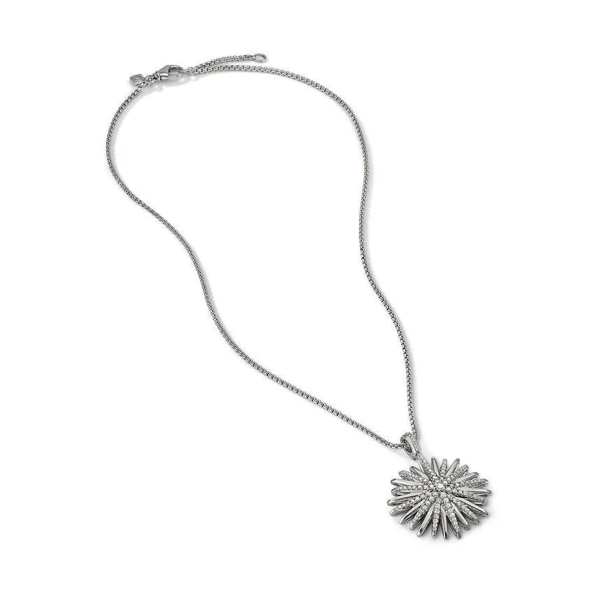 David Yurman Starburst Pendant with Diamonds 32MM