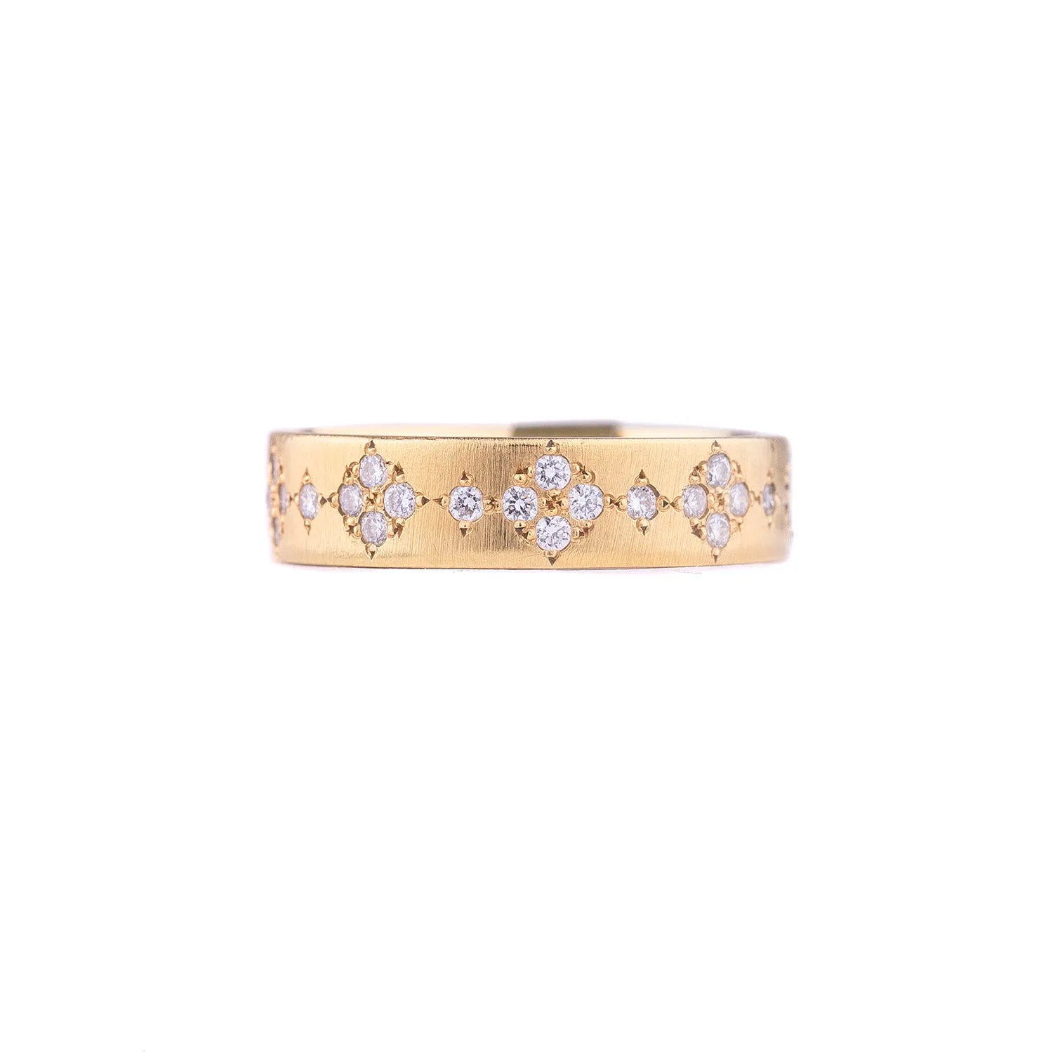 Diamond Memories 18 Kt Gold Band by Adel Chefridi