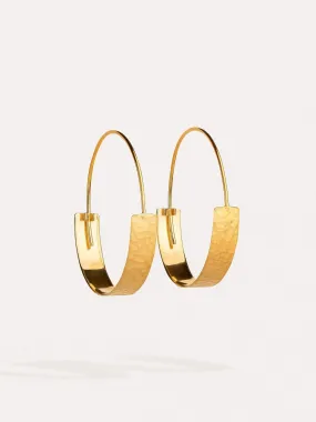 Eibar Chunky Gold Hoop Earrings