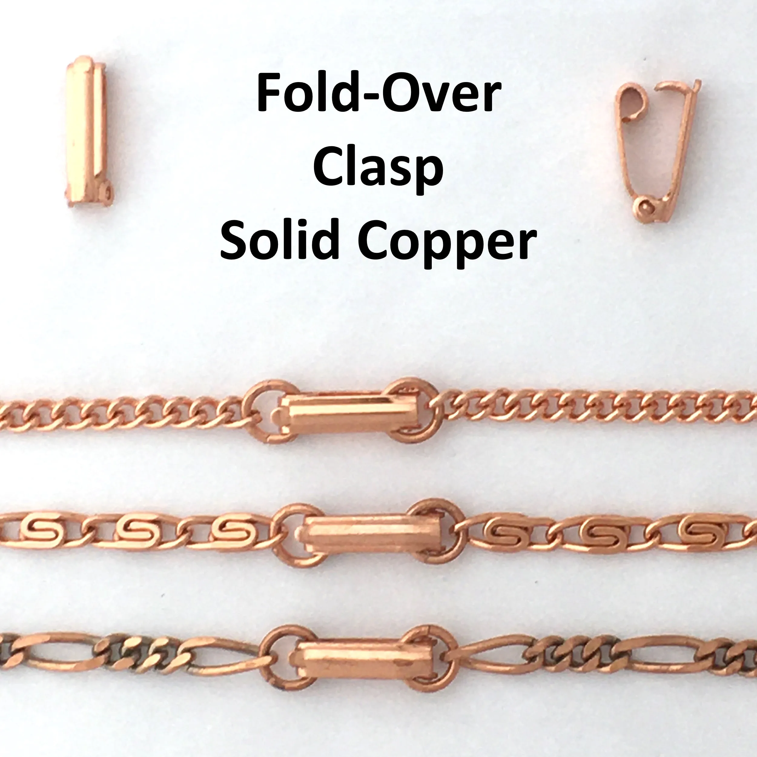 Fine Scroll Chain Copper Jewelry Set SET61 Solid Copper Chain Necklace And Bracelet