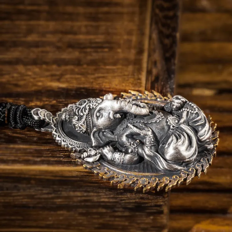 Flaming Lord Ganesha Pendant