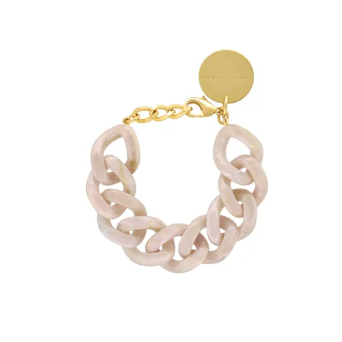 Flat Chain Bracelet | Rose Marble