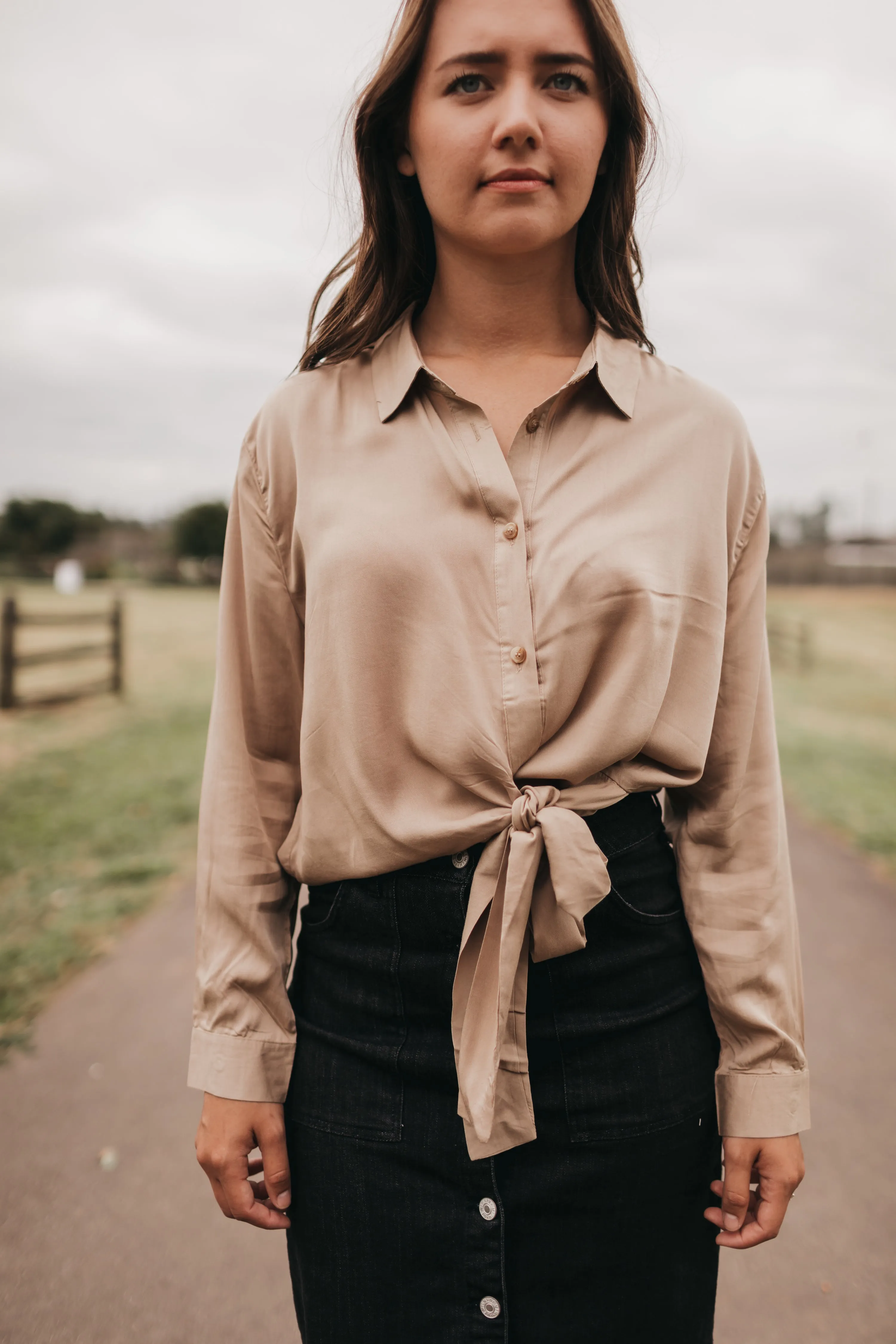 Gabi Bow Tie Blouse