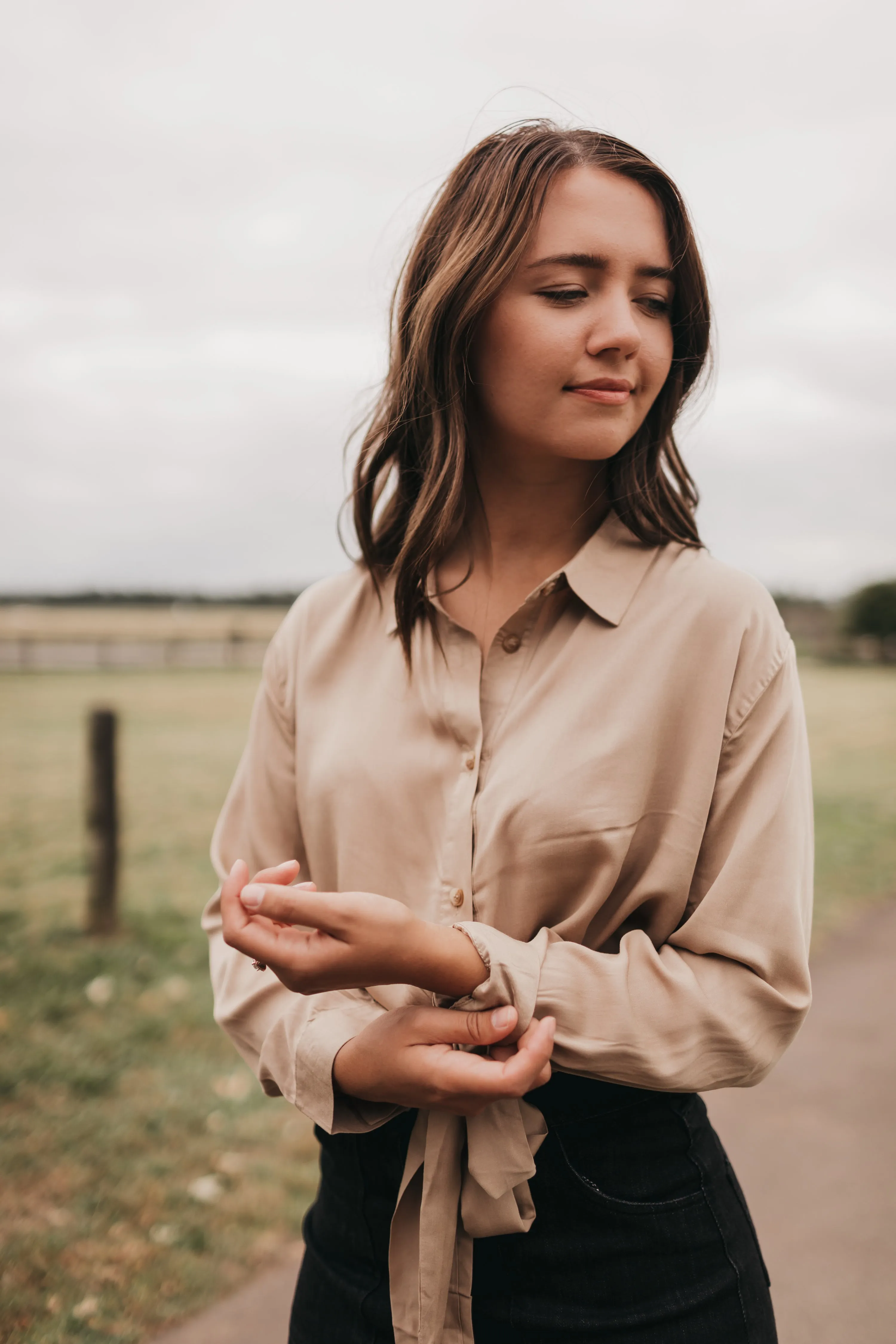 Gabi Bow Tie Blouse