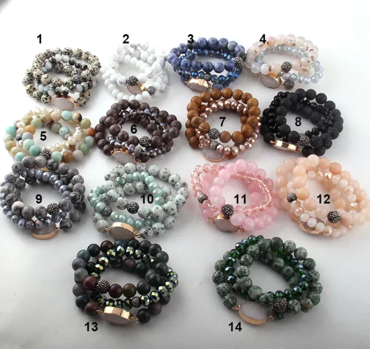 Gemstone bracelets