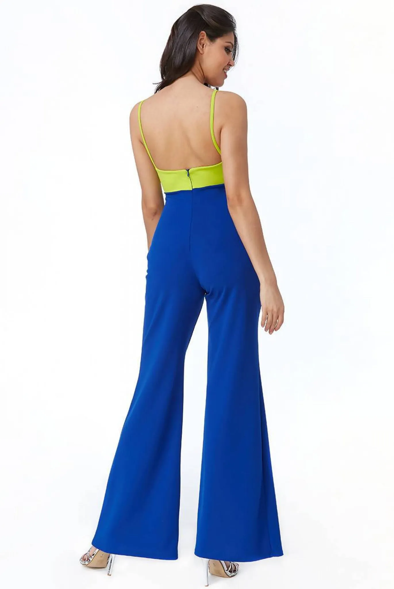 Goddiva Front Bow Tie Jumpsuit