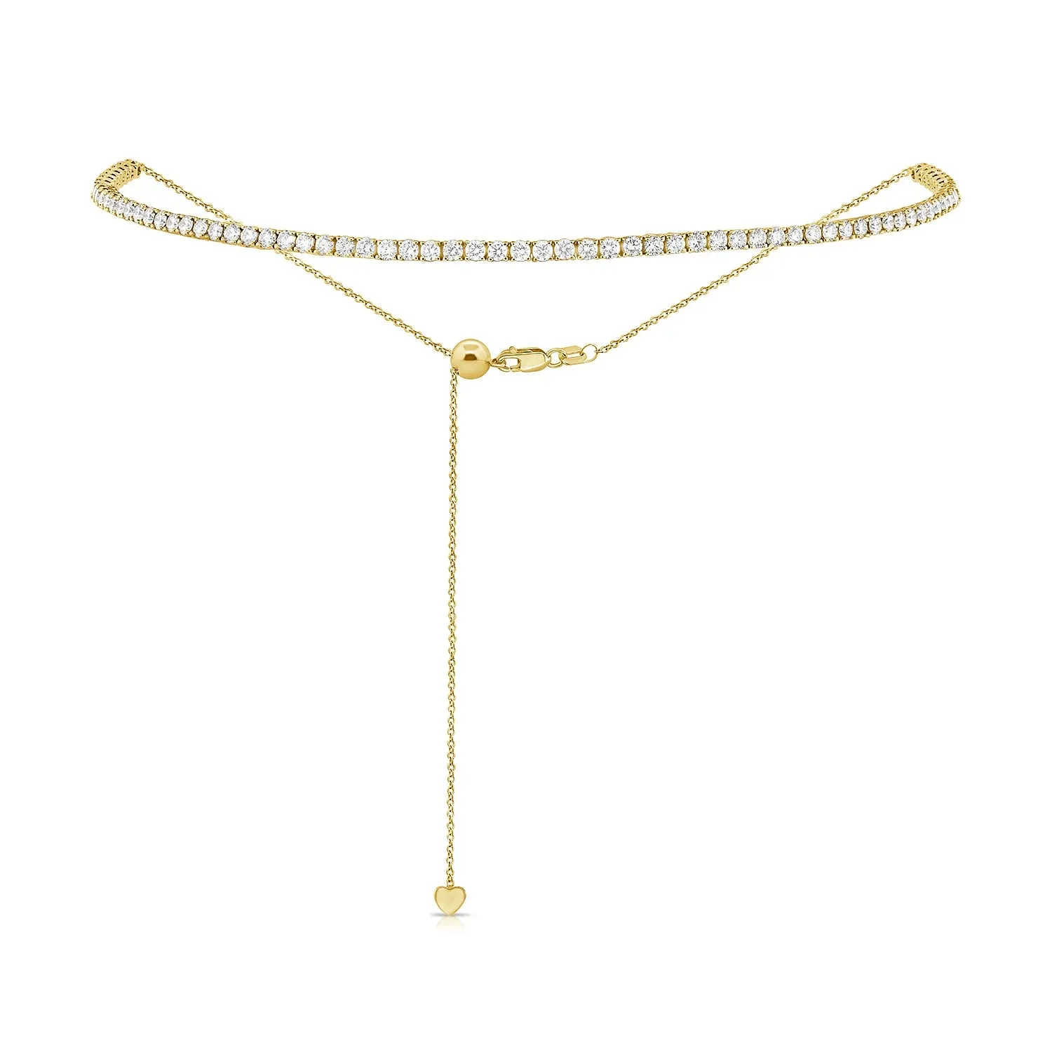 Gold & Diamond Adjustable Tennis Choker