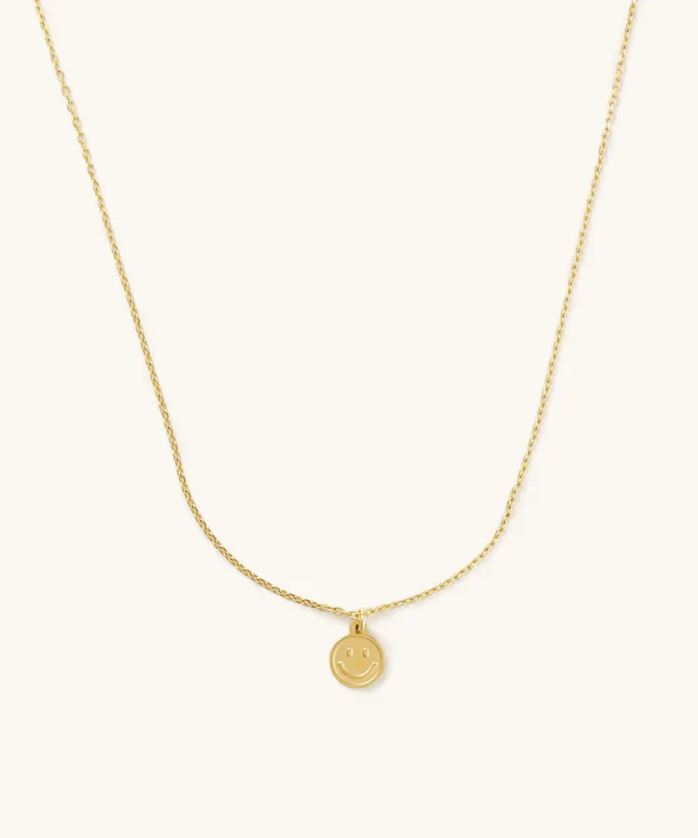 Golden Smile Necklace - Gold