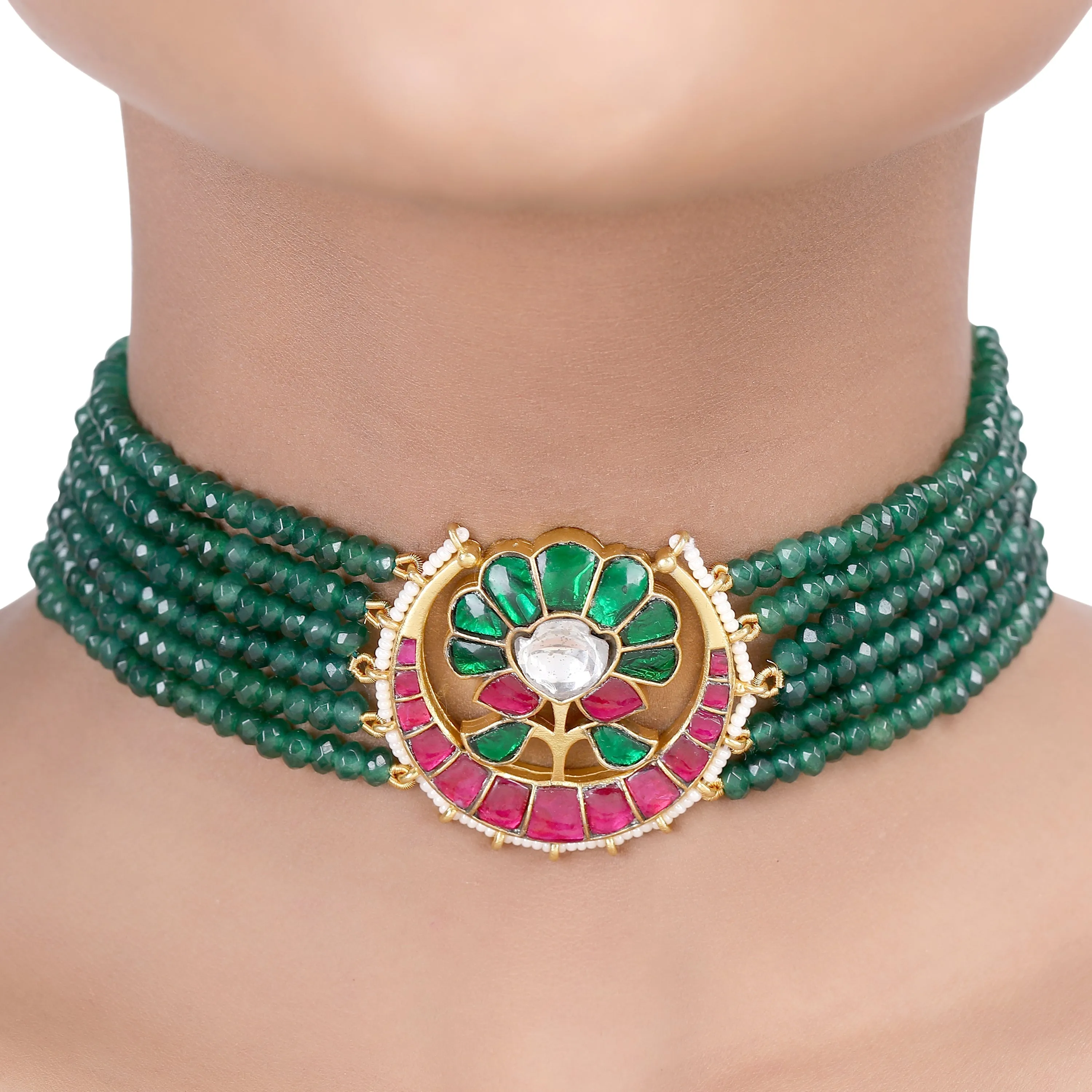 GULUBAND Neepa KUNDAN CHOKER SET