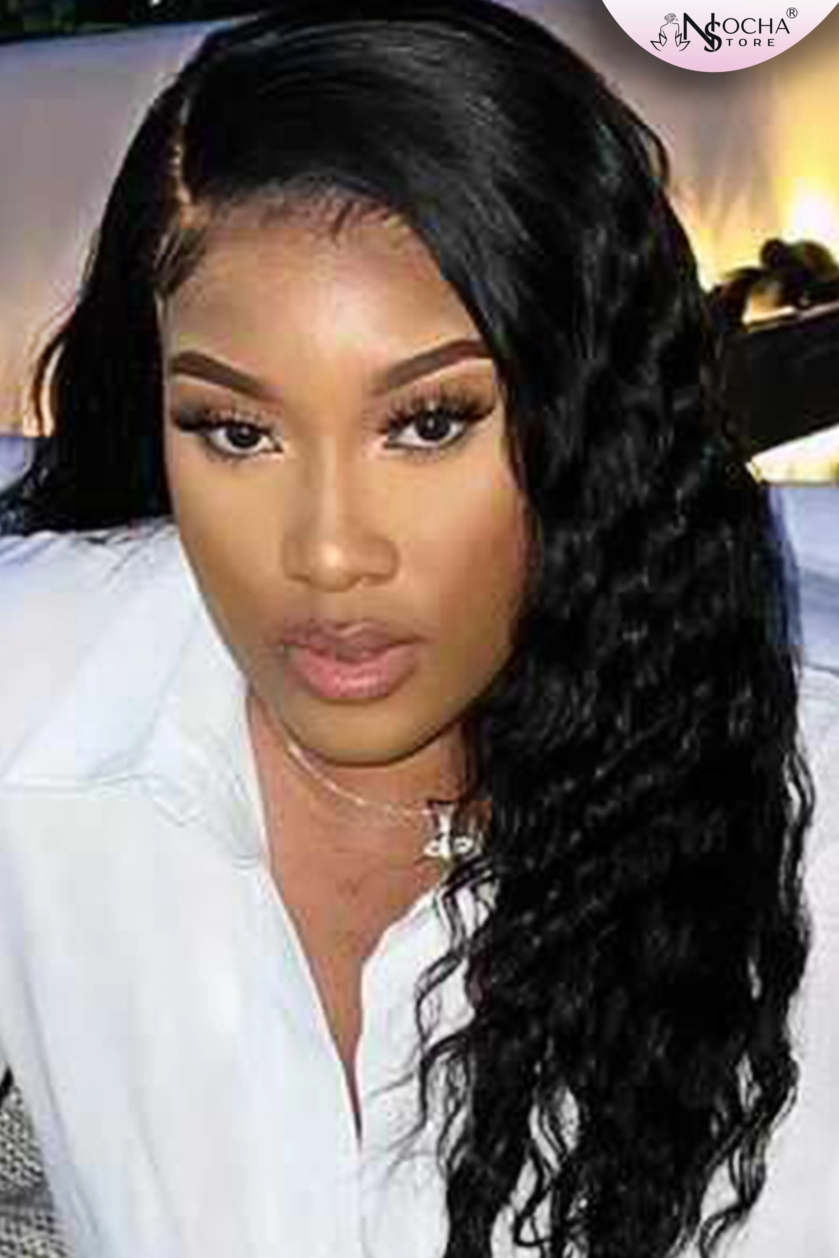 HD Lace Closure Water Wave Brazilian Virgin Hair Wig