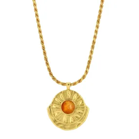 Honeycomb Citrine Arch Medallion