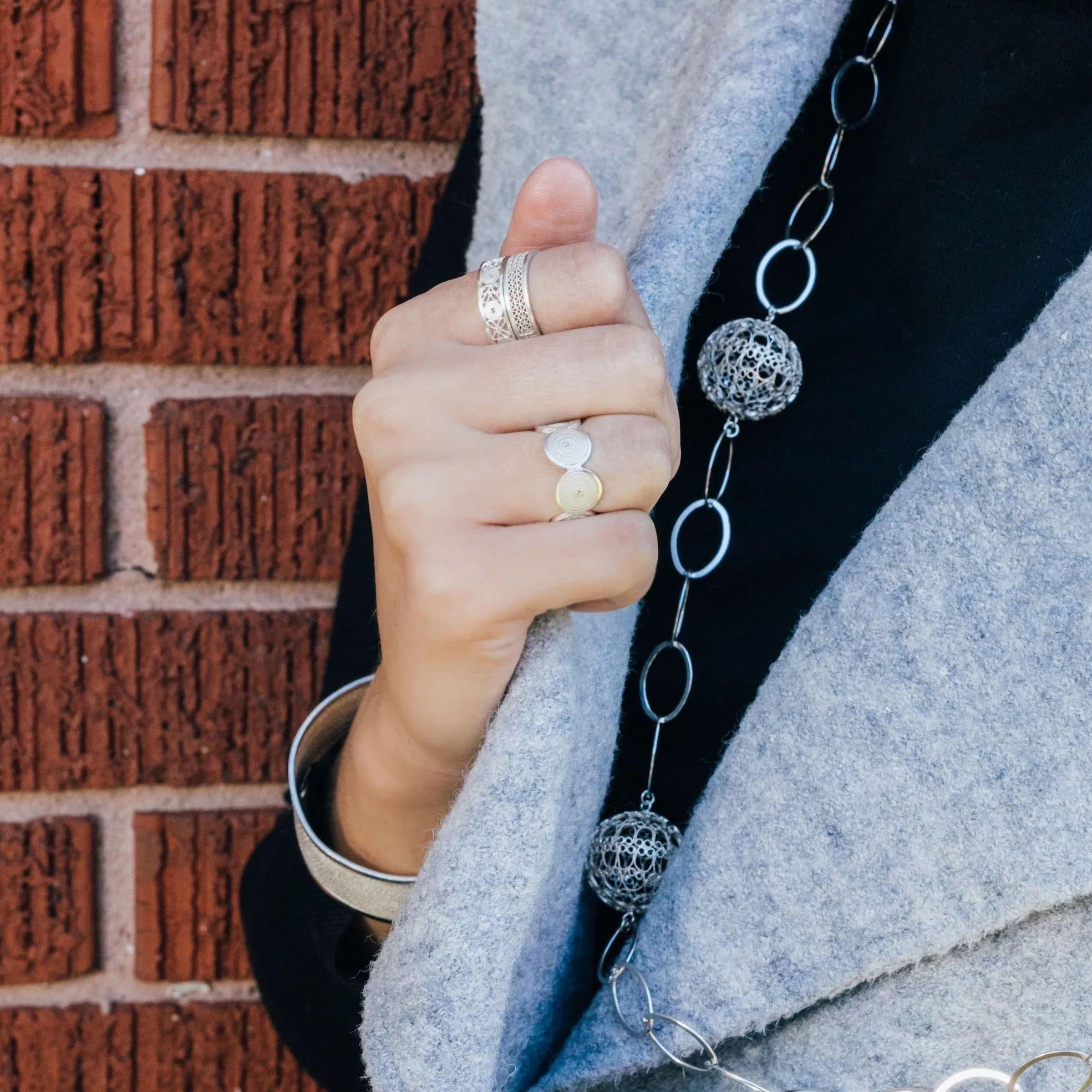 IVY SILVER RING FILIGREE