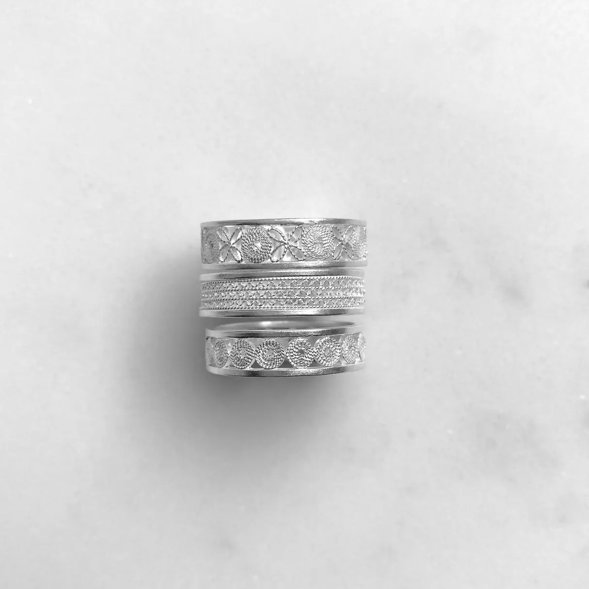 IVY SILVER RING FILIGREE