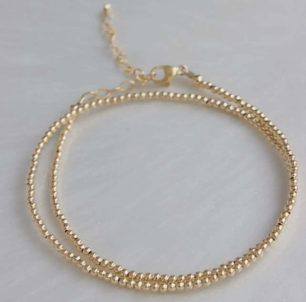 Katie Waltman 2mm Double Wrap Gold Filled Bracelet