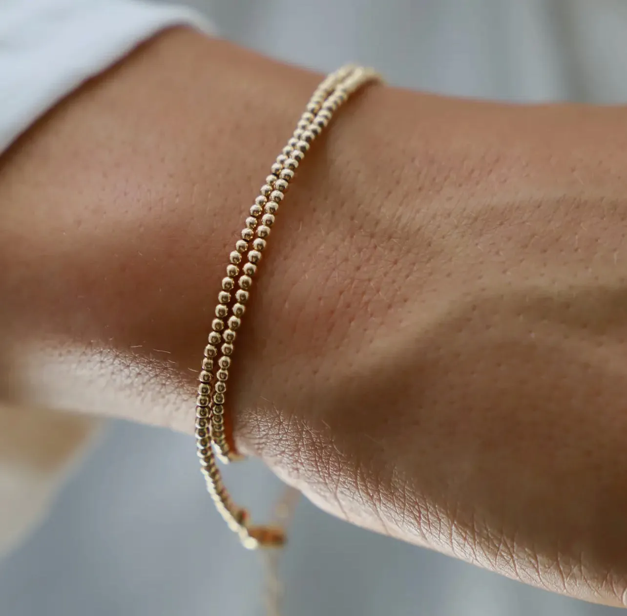 Katie Waltman 2mm Double Wrap Gold Filled Bracelet