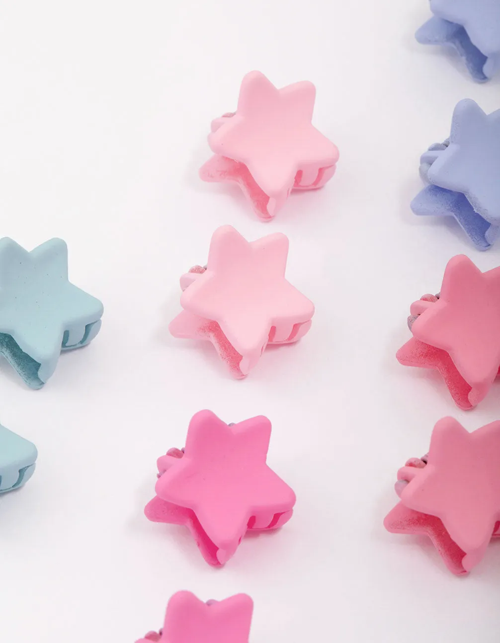 Kids Mini Star Hair Claw Clip 10-Pack