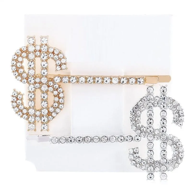 Letter Rhinestone Hair Clip Headwear For Women