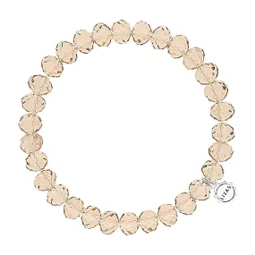 Lizas Clarksville 8mm Crystal Bracelet Champagne