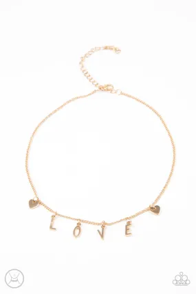 Love Conquers All - Gold Choker